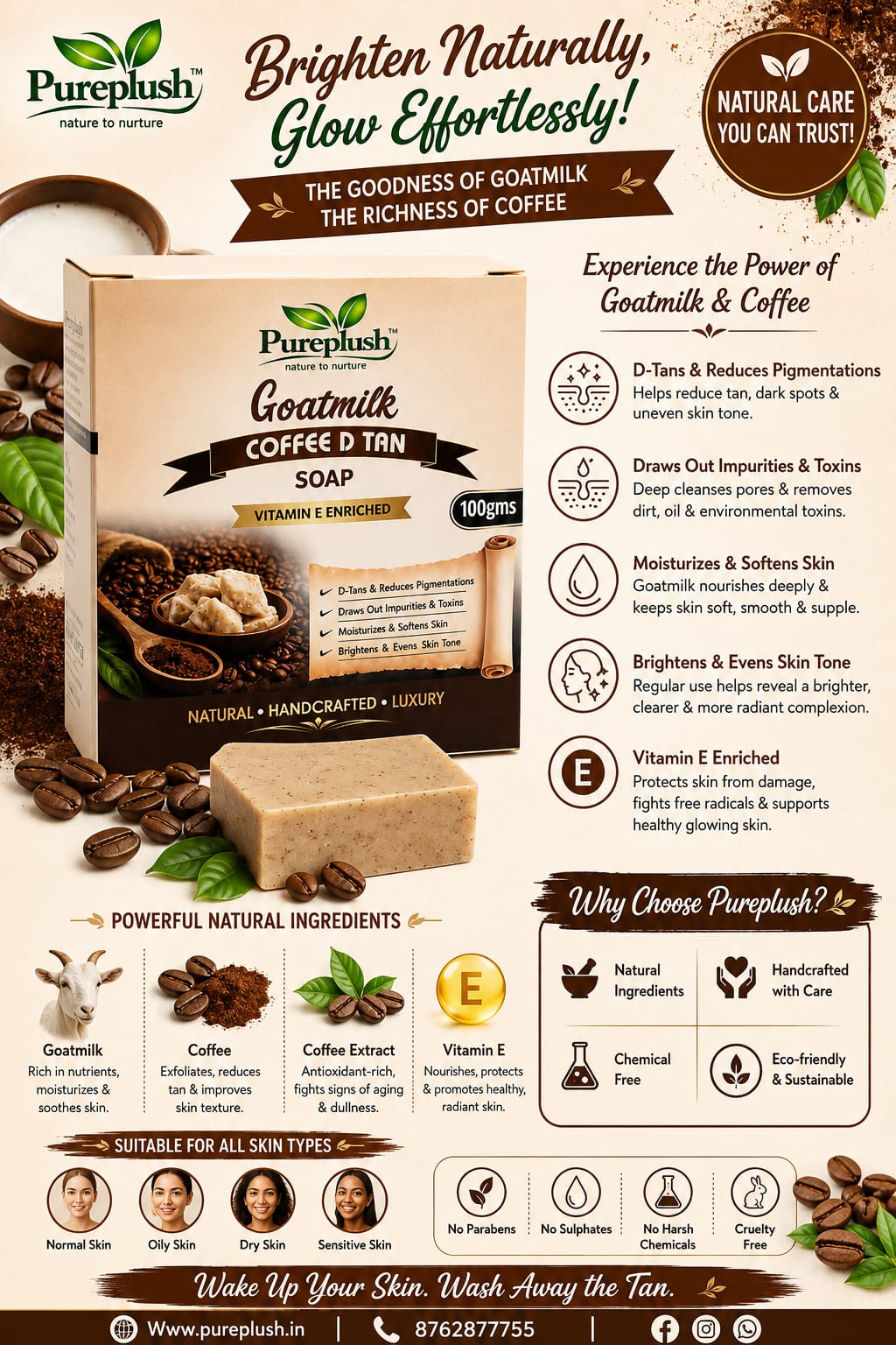 Goatmilk Coffee D Tan Soap - second view